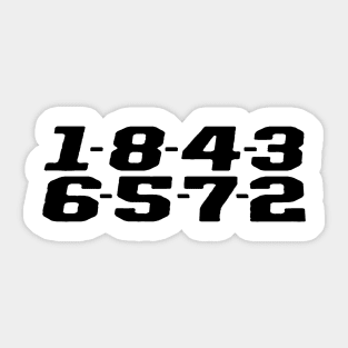 1843 Sticker